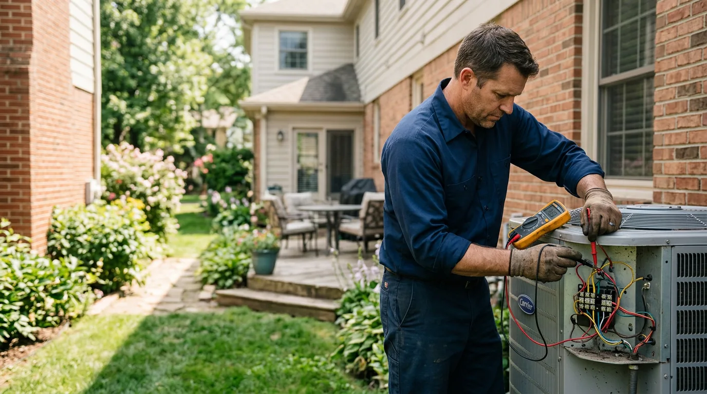 HVAC technician working near Douglas, ND